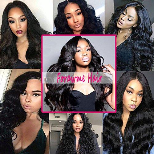Forawme Forawme Unprocessed Body Wavy Brazilian Hair Weaves 3 Bundles 20 Inch Human Hair Weft Soft Hair Extensions Free Shedding