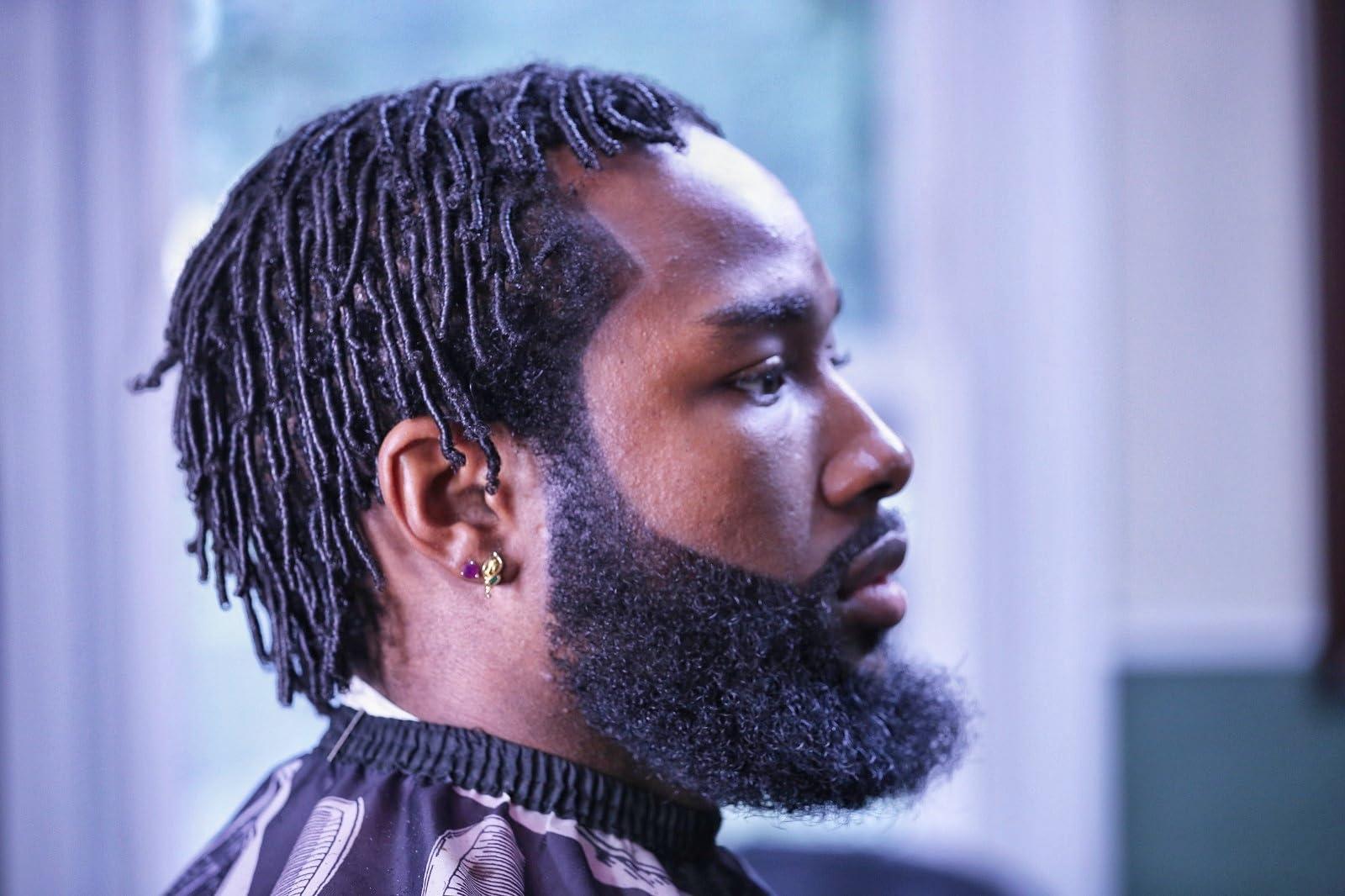 Shawty Red Shawty Red Electric Hot Pick Beard Grooming Kit For Men Low Heat Hot Afro Comb Skin Sensitive Adjustable Temperature Heated Straightener For African American M&W With Hair Conditioner Detangler Spray