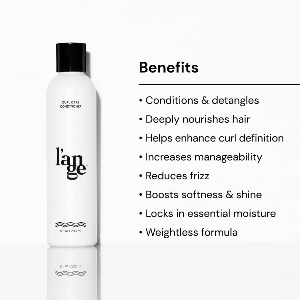 L'ANGE HAIR L'ANGE HAIR Curl Care Enhancing Conditioner | Best Conditioner for Curls | Nourishing & Moisturizing Conditioner | Reduces Frizz | Boosts Bounce & Shine | Sulfate Free | Paraben Free | Silicone Free