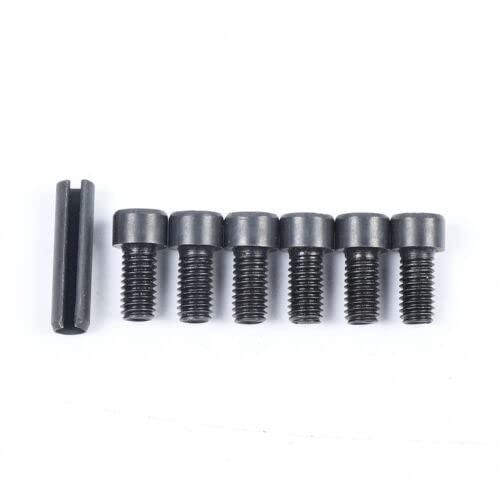 CNCEST Barber Chair Hydraulic Pump, 440 lbs Salon Chair Part Replacement Pump Universal Barber Chair Replacement Hydraulic Pump 6 Screw Pattern Replacement Pump Adjustable for Barber Salon Chair