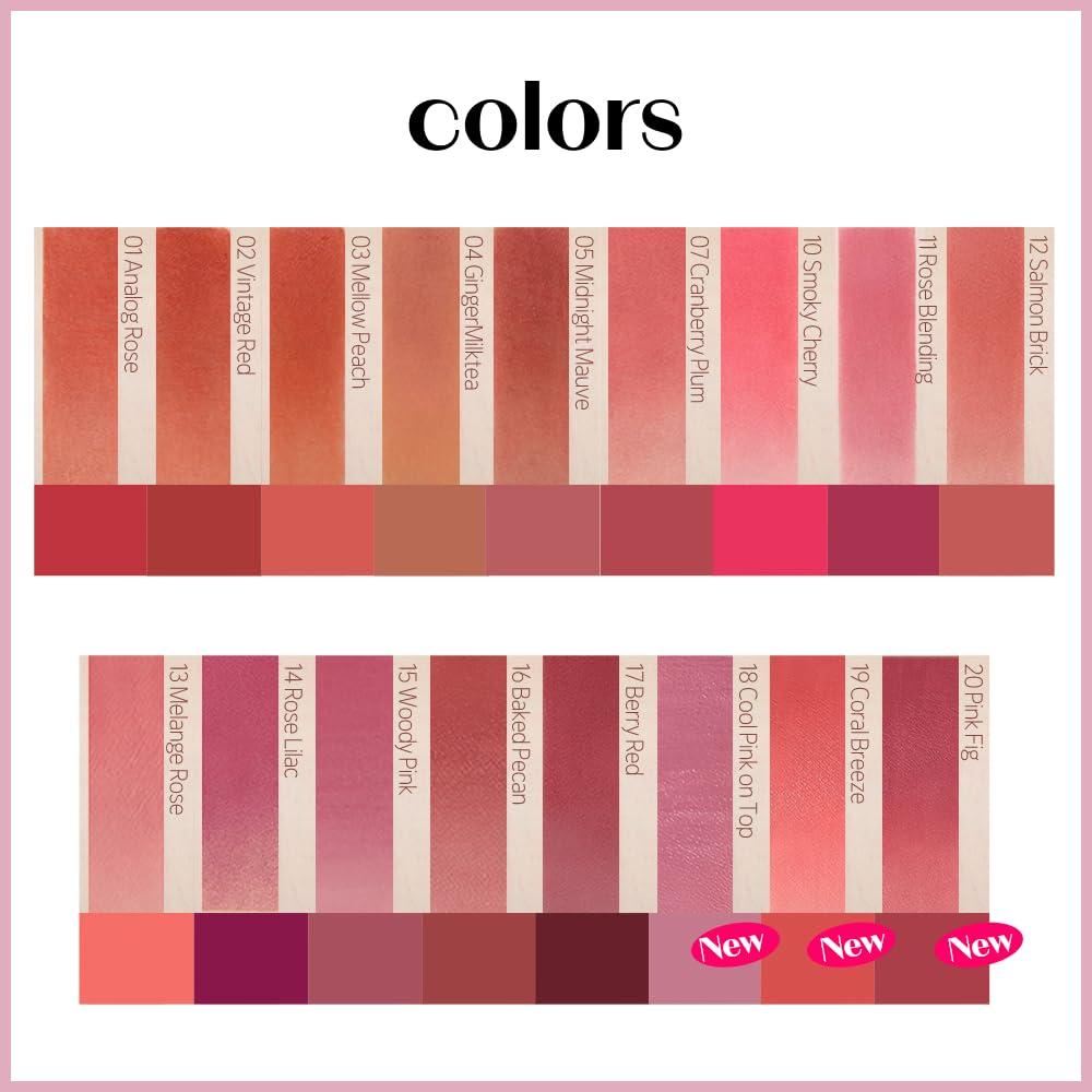 ETUDE ETUDE Fixing Tint #18 Cool Pink on Top | Long Lasting High Pigmented Liquid Lipstick | Waterproof Lightweight Matte Finish Lip Stain | Full Coverage | Korean Makeup, Kbeauty, Perfect for Gift
