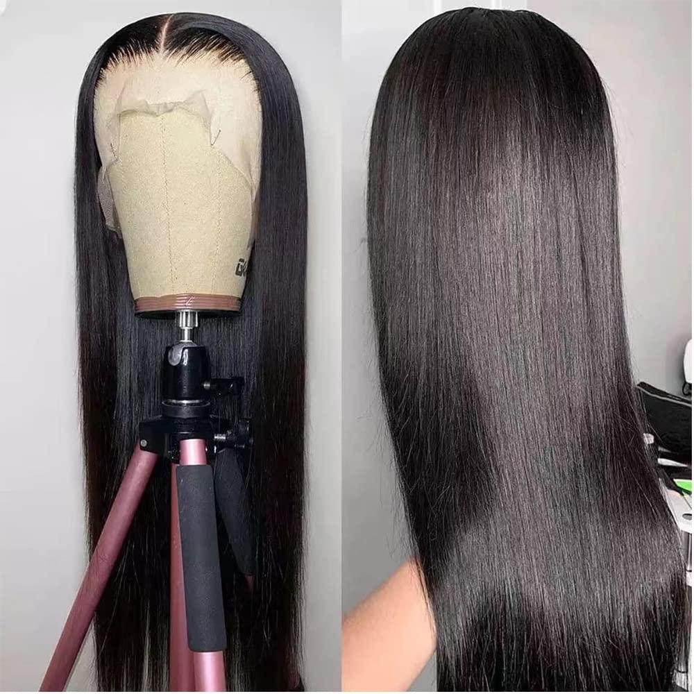 YOUNG BEAUTY YOUNG BEAUTY 5 * 4.5 Silk Top Full Lace Wigs Silky Straight HD Lace Full Lace Human Hair Wig PrePlucked Glueless Silk Base Full Lace Human Hair Wigs for Women 150Density 20inch Natural Color