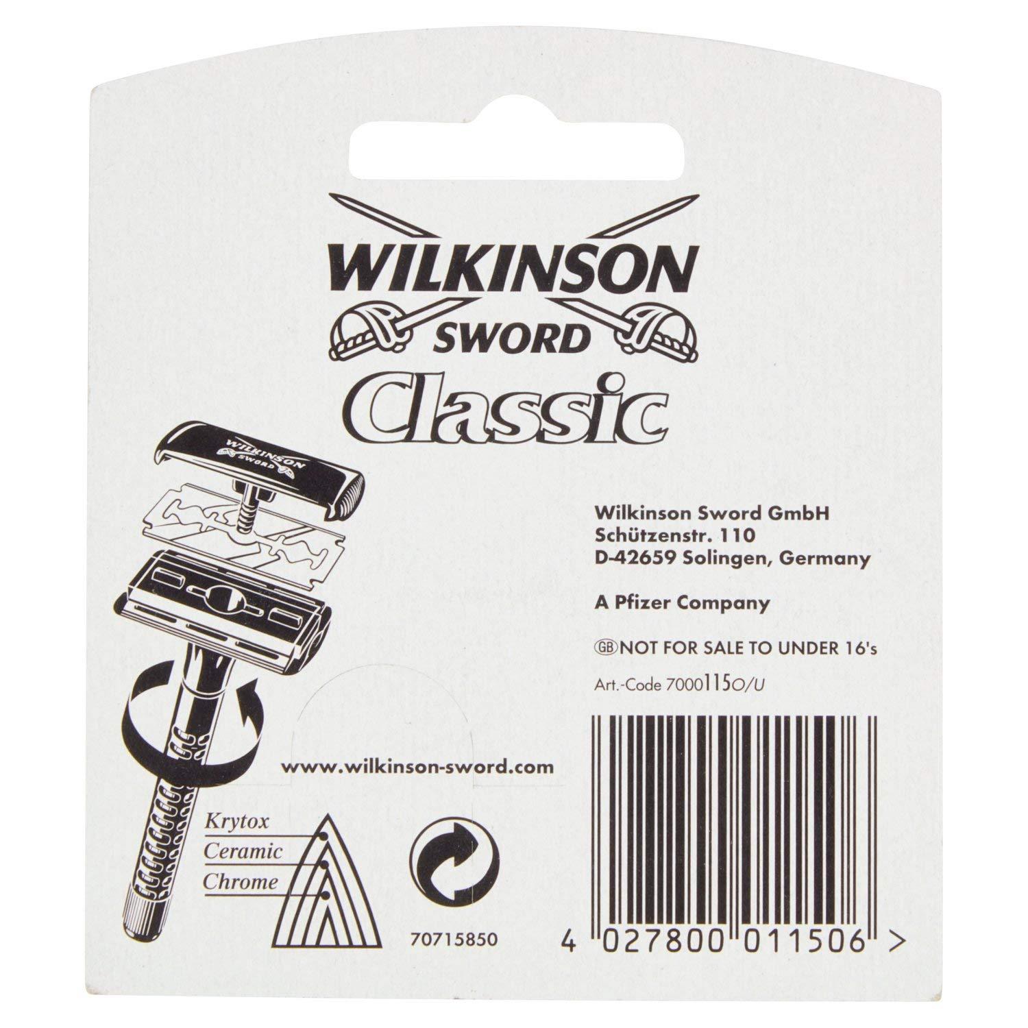Wilkinson Classic by Wilkinson Sword Double Edge Blades x 10