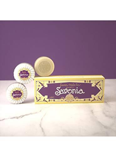 LA SOCIETE PARISIENNE DE SAVONS LA SOCIETE PARISIENNE DE SAVONS SAVONIA (Tuberose & Musk) Boxed Soap | Made in France | Traditional French Soap | Hand-wrapped |3 x 3.4oz Bars