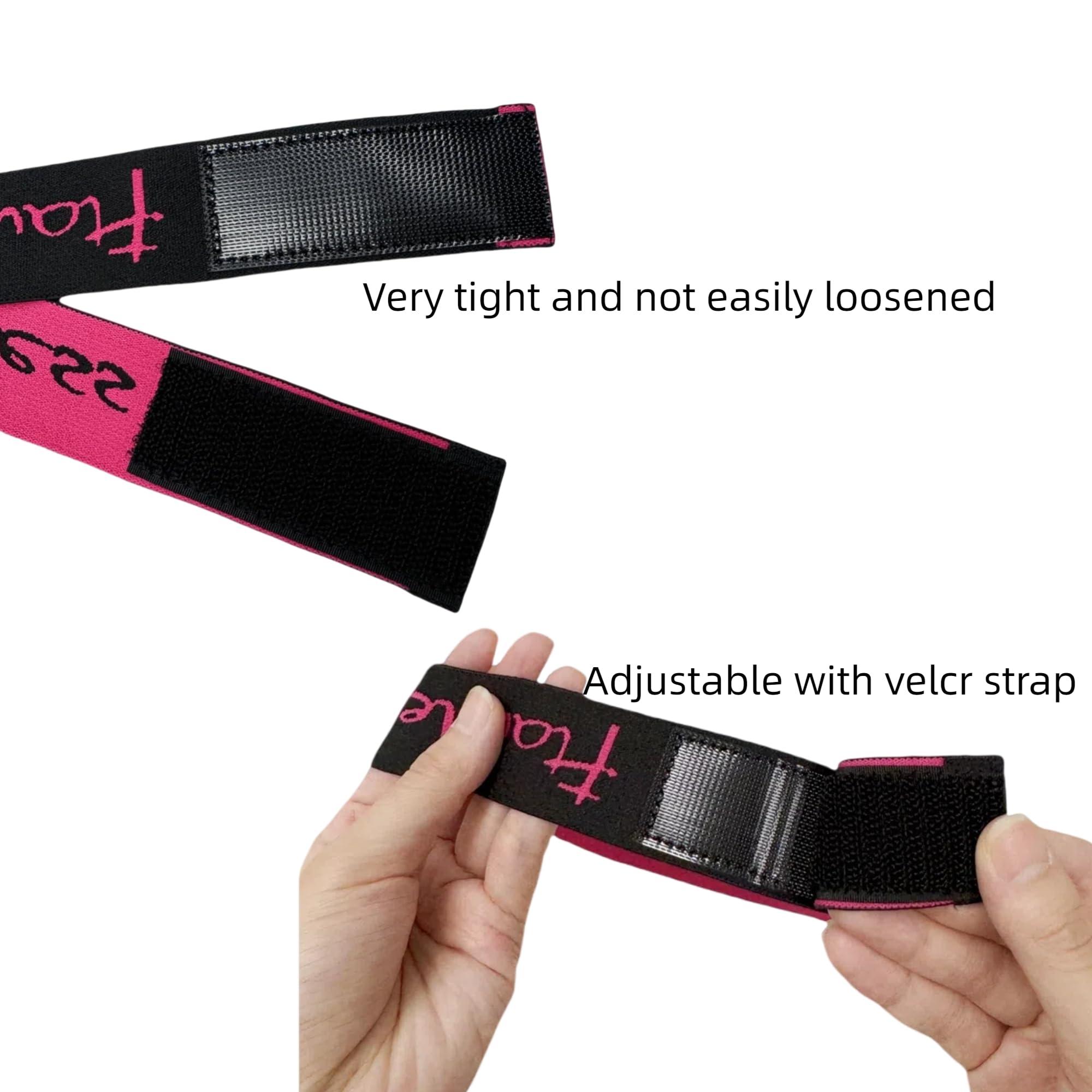 Muundim Muundim Elastic Edge Band for Women Christmas Headbands Thin Lace Front Wigs - Wig Melting Bands 2pcs