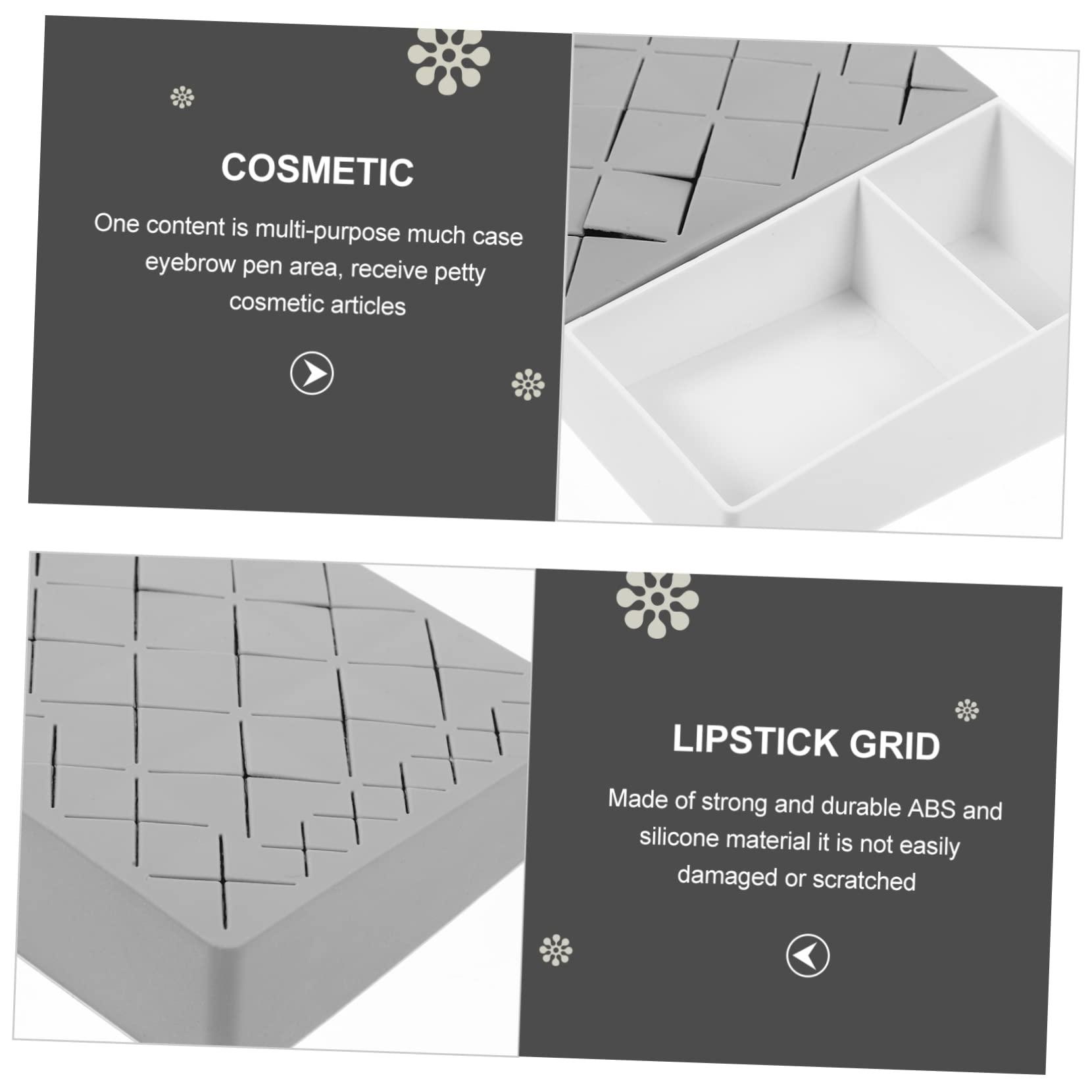 IWOWHERO IWOWHERO Lipstick Display Stand Cosmetic Organizer Rack for Lipstick and Lip Gloss Storage Stylish Makeup Rack for Vanity and Dresser