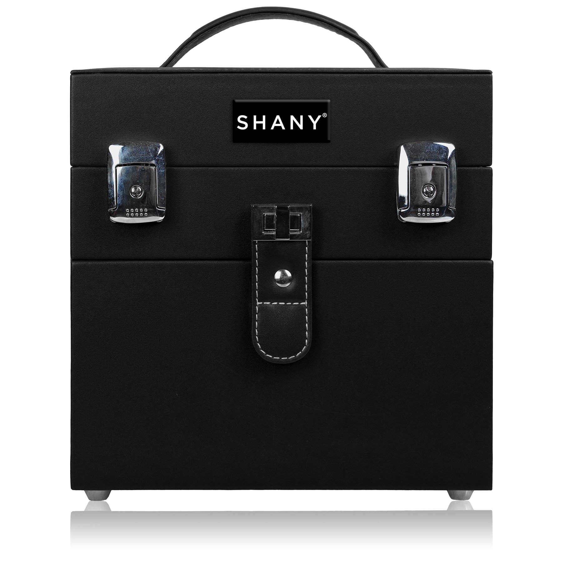 SHANY SHANY Color Matters - Makeup Travel Case Nail Accessories Organizer and Makeup Train Case - Makeup Storage Box - Black