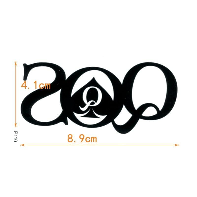 TTHUONG THATHU Hot Wife Qos Tattoos Waterproof Temporary Tattoo Stickers Tatouage Q Of Spades Tatoo Body Art Flash Tattoo Henna Tatoo Men