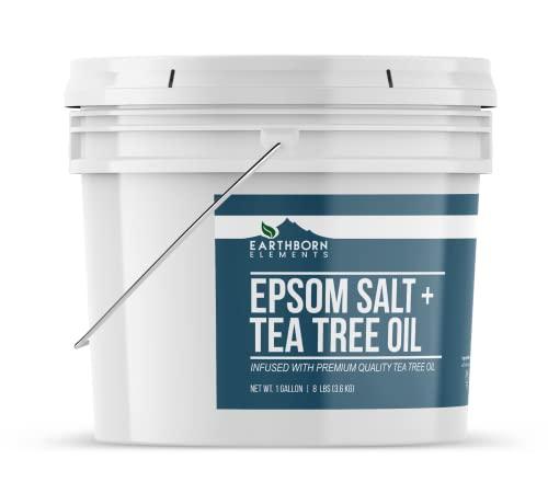 Earthborn Elements Earthborn Elements Tea Tree Epsom Salt (1 Gallon) Pure & Undiluted, Soothing Aroma