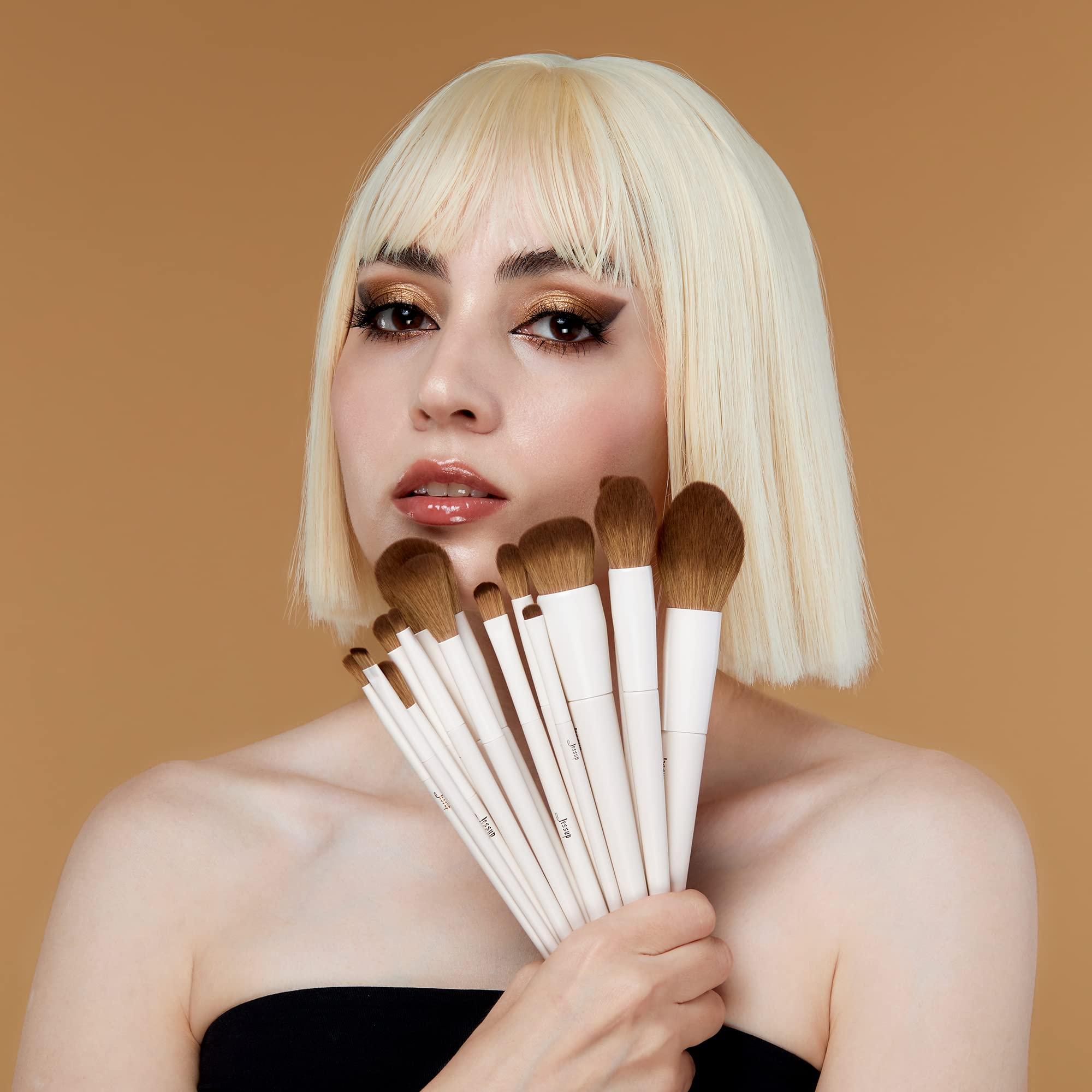 Jessup Jessup Makeup Brushes T329 bundled with Double Sided Makeup Brushes Set T500