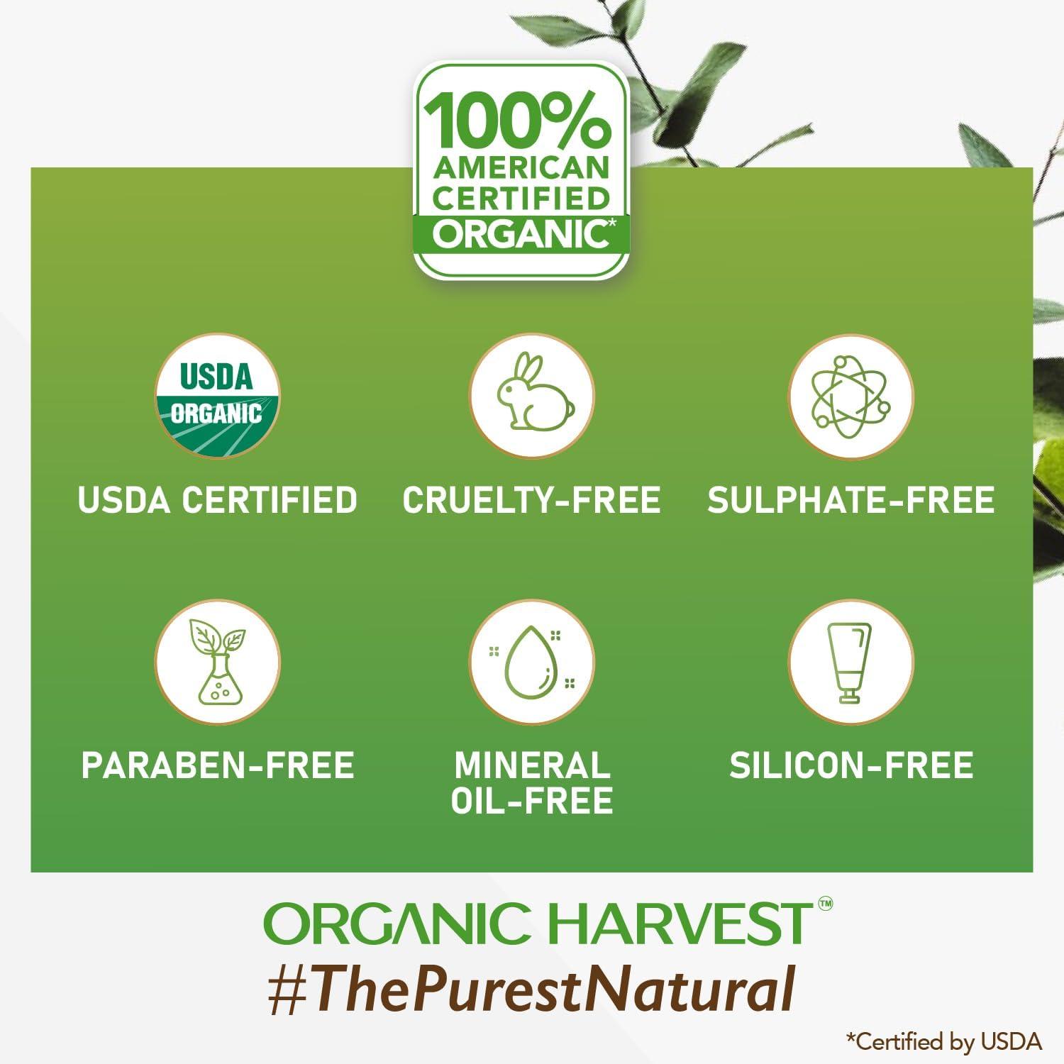 Generic Organic... Harvest Luxurious Bathing Bar: Sandalwood & Saffron | Sandalwood & Saffron Bar Soap for Gentle Cleansing | 100% American Certified Organic | Sulphate & Paraben-free, 125gm (Pack of 3)