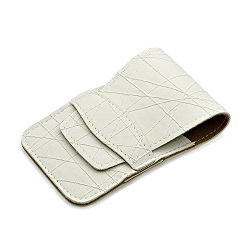 Mont Bleu Mont Bleu 5-piece Manicure Set with crystal nail file, in Cruelty Free White Leatherette Case | Italian Scissors - Silver Crystal Nail File - German Case