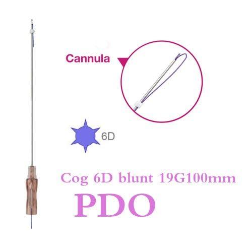 MatYas Pdo Cog 6D Threads 19G100MM, W-Type, 360R Bidirection Cog for Face Lift, 20pcs