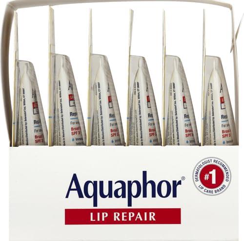 Aquaphor Aquaphor Lip Repair Lip Balm with Sunscreen, Lip Protectant, Lip Balm SPF 30, 0.35 Oz Tube (Pack of 2)