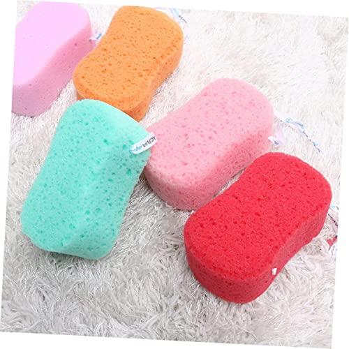 Hemoton Hemoton 5pcs Bath Sponge Decontamination Sponge Car Bath Scrub Shower Sink Sponge Holder Clean Sponge Face Erasers Facial Cleansing Sponge Large Sponge Body Kit Algae Sponge
