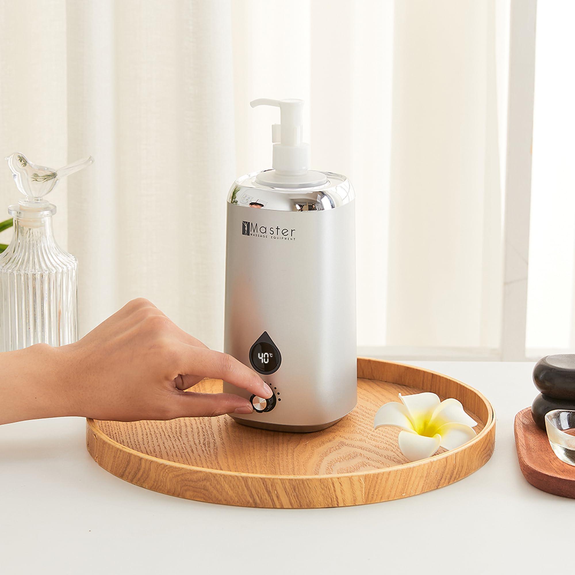 Master Massage Master Massage Gen-II Single Bottle Massage Oil Warmer Lotion Warmer Dispenser Heated for Body Cream Heating Device for Massage Therapy & Personal Use- Quick Oil & Lotion Warmer Heats up