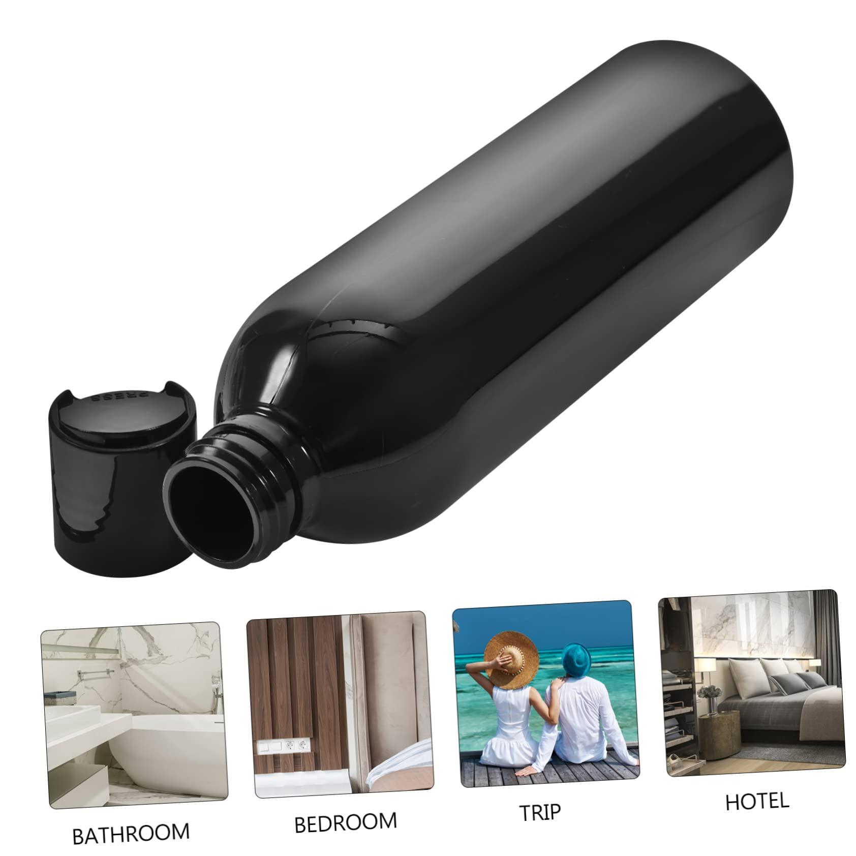 CANIGHT CANIGHT 6pcs 250ml Portable Travel Bottles Press Type Lid Shampoo Dispenser and Lotion Container Black Cosmetic Bottles for Travel Toiletries and Personal Care