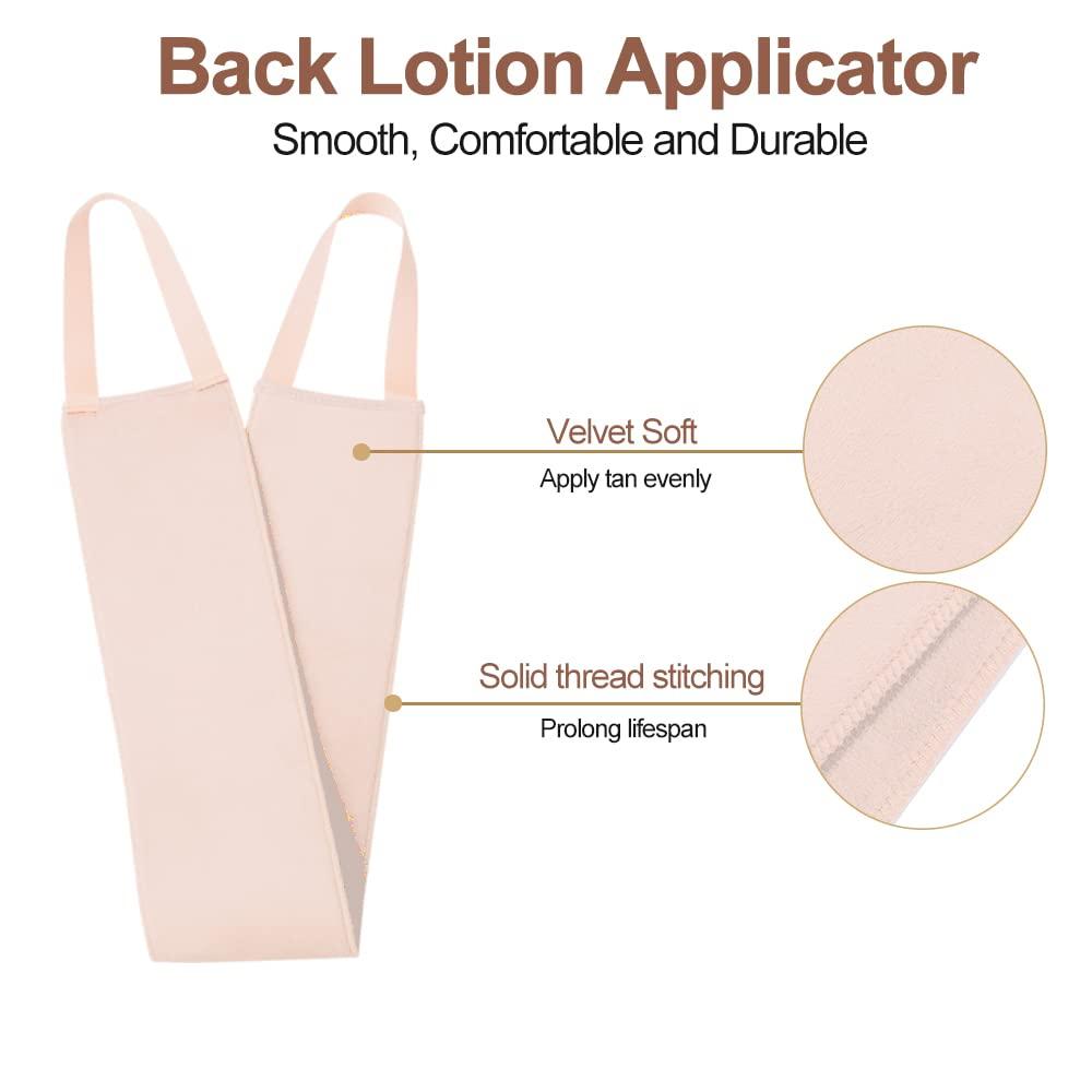 STEUGO Lotion Applicator for Back, Self Back Tanning Applicator Back Lotion Applicators Tanning Back Applicator Double Side Used Soft Smooth Even for Lotions Mousses Creams