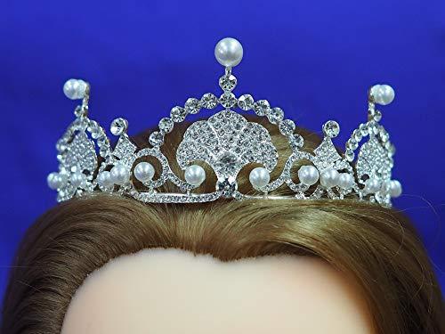 TiaraTown Kate Middleton Princess Kate Lotus Flower Tiara Crown Replica Wedding Prom Party