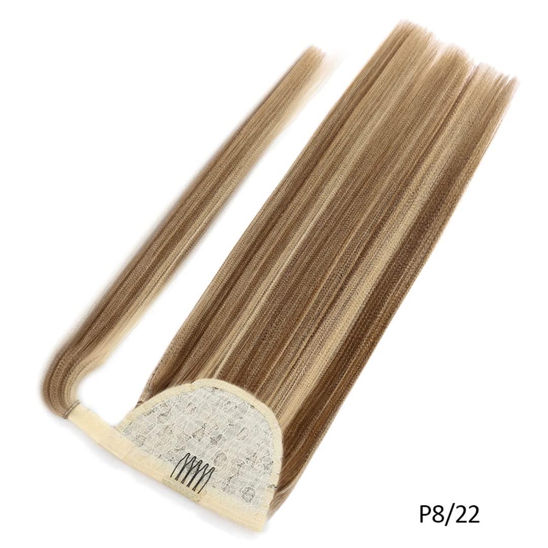 FInspiational 100% Human Hair ponytail Brazilian Straight Remy Wrap Around ponytail Clip In Horsetail Wig Extension 150G 120G P4-22 24inch 100g 6 Months With Proper Care
