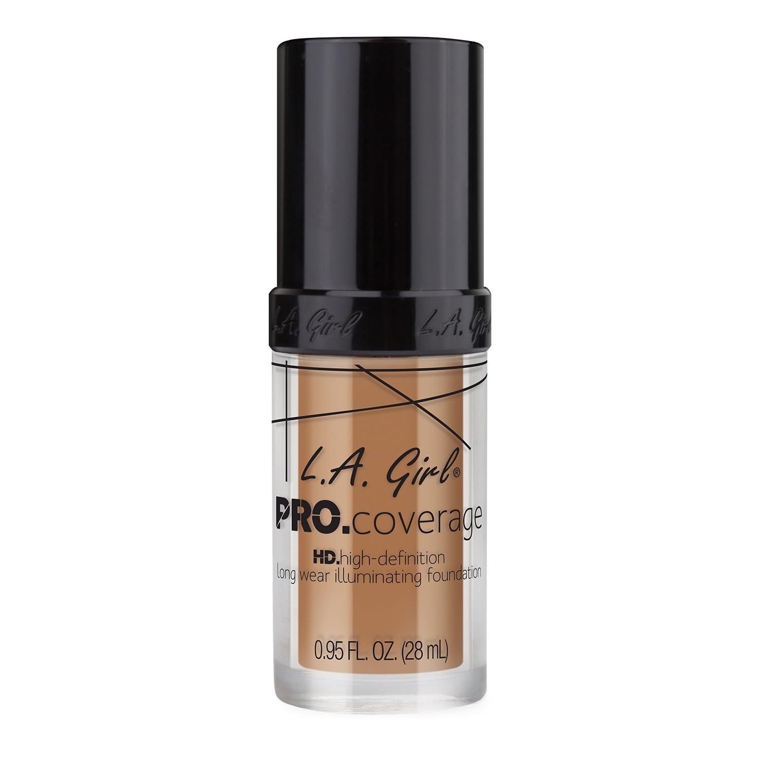 L.A. Girl L.A. Girl Pro Coverage Liquid Foundation, Beige, 0.95 Fl Oz