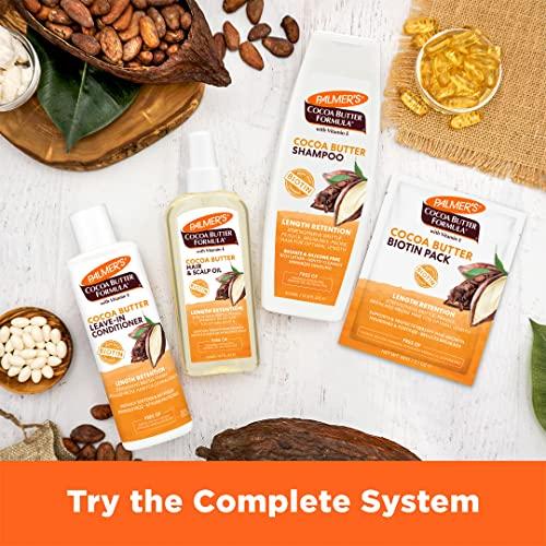 Palmer's Palmer's Cocoa Butter & Biotin Length Retention Leave-In Conditioner, Instant Detangler, Soften and Strengthen Textured and Curly Hair, 8.5 Ounce