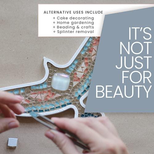 TWEEZER GURU Tweezer Guru Pointed Tweezers - Sharp Precision Needle Nose Tip, Best Tweezers for Eyebrows and Ingrown Hair, Surgical Pointed for Blackheads & Splinters (Yellow)