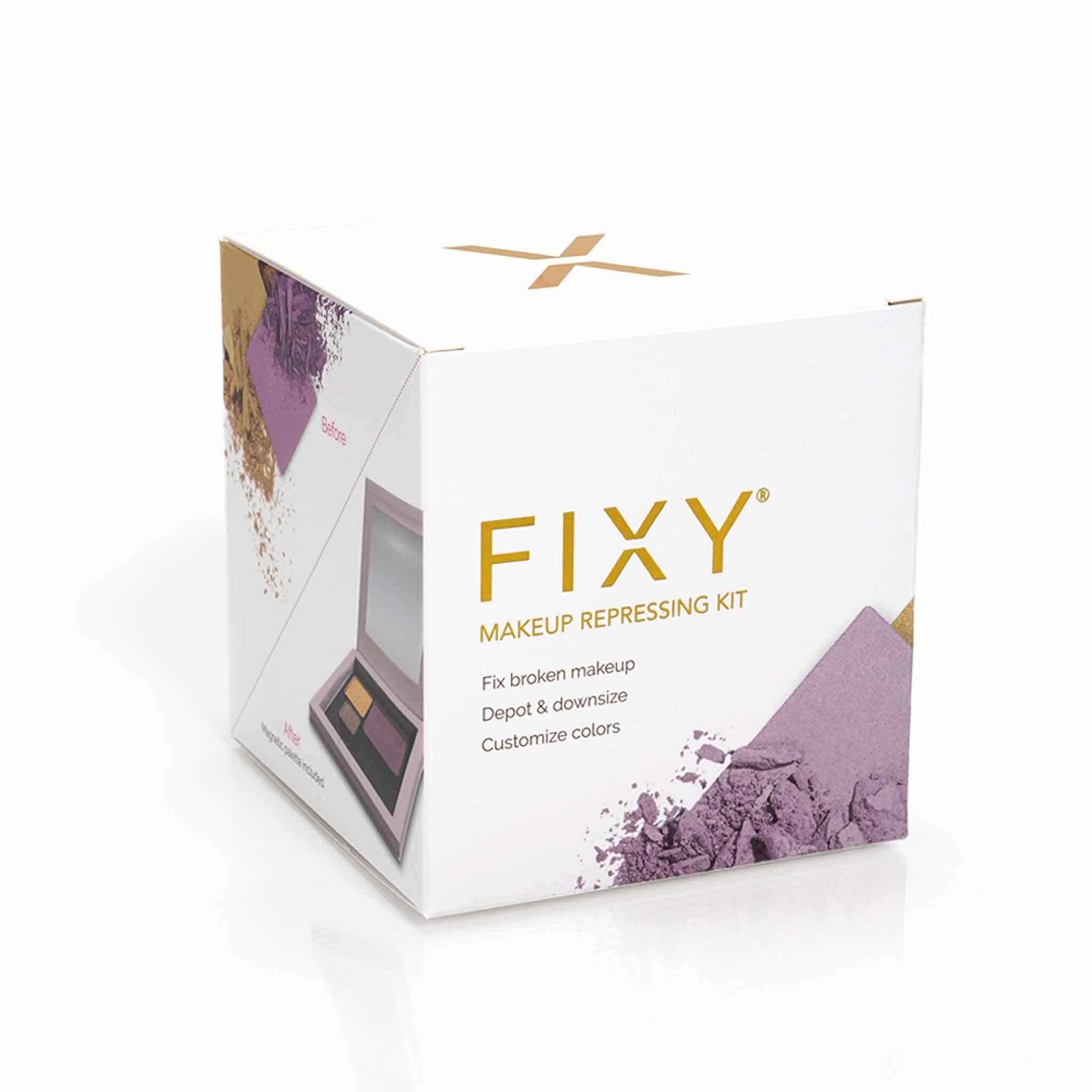 FIXY FIXY Makeup Repair Kit - Repressing tool for Eyeshadows, Blush & Highlighter or Depot | Organize Makeup Square Pans in Makeup Palette with Mirror | Makeup Artist Must Haves
