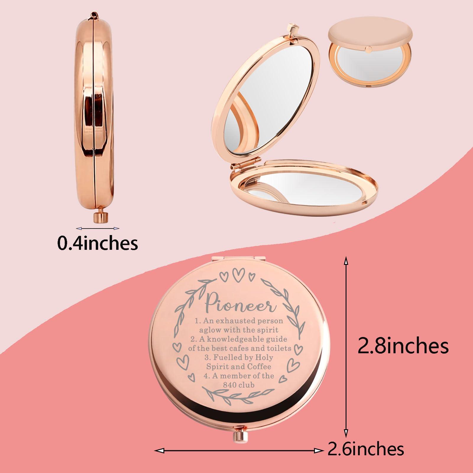 MYOSPARK MYOSPARK JW Pioneer Gift Pioneer Definition Makeup Mirror Pioneer School Gifts for Pioneers Best Life Pioneer Student Gift Pocket Mirror (Pioneer Mirror)