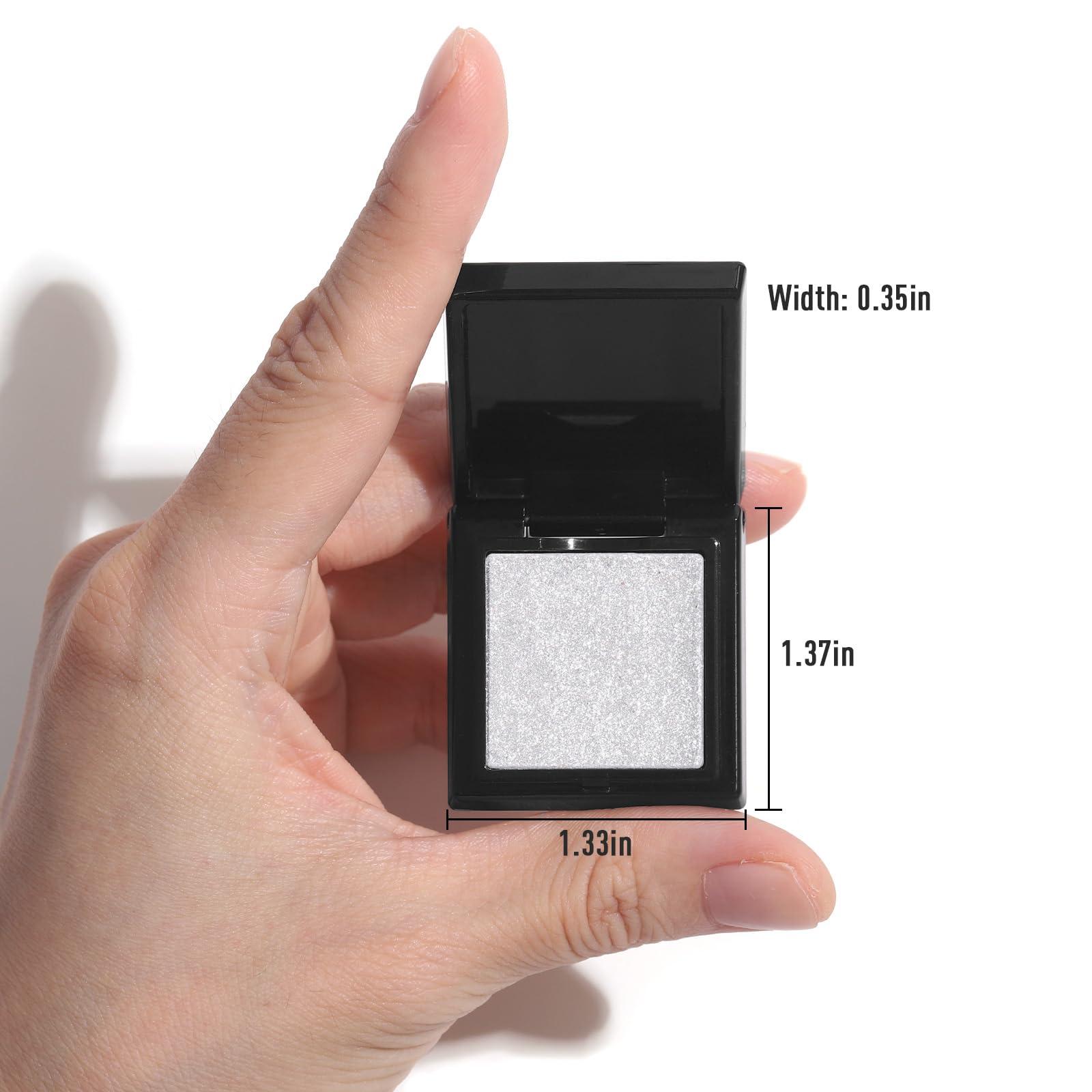 UCANBE UCANBE Moonlight Single Eyeshadow Palette, Highly Pigmented Glitter Eye Shadow Powder, Professional Long-Lasting Waterproof Makeup Palette