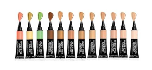 Palladio Palladio Full Coverage Concealer, Under Eyes Disguise, Creamy Face and Eye Concealer, Evens Skin Tone, Conceals Blemishes, Dark Circles and Fine Lines, Use with Concealer Brush, Macchiato