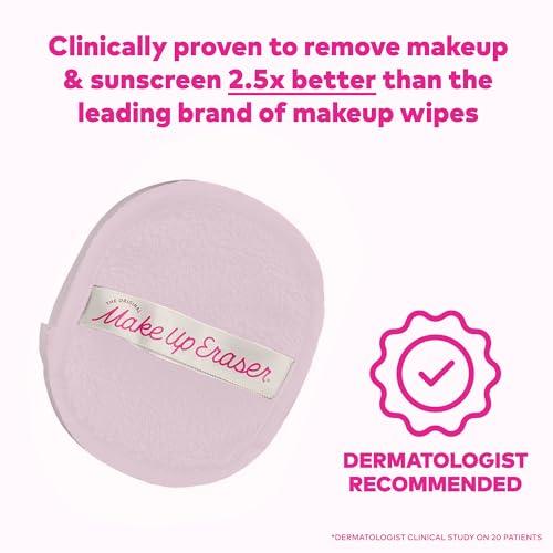 MakeUp Eraser The Original MakeUp Eraser, 7-Day Set, Erase All Makeup With Just Water, Including Waterproof Mascara, Eyeliner, Foundation, Lipstick, Sunscreen, and More! (Silver Infused), 7ct.