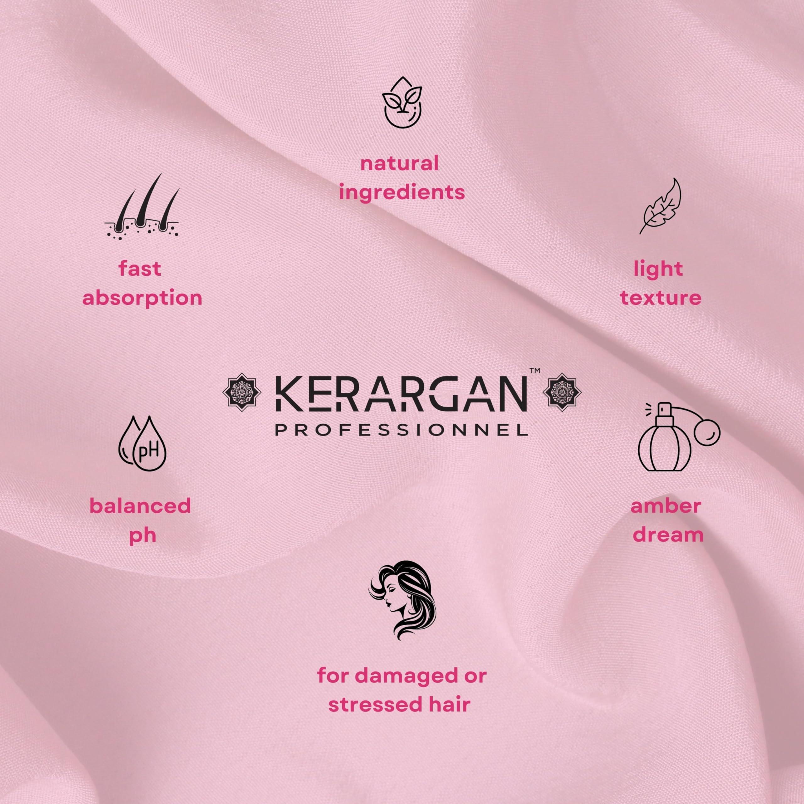 KERARGAN KERARGAN - Ultra Repairing Daily Leave-In Keratin Treatment for Stressed Hair - Protection and Shine - Aloe Vera, Argan Oil - Sulfate-Free, Non-GMO, No Mineral Oil - 11.8 Fl oz