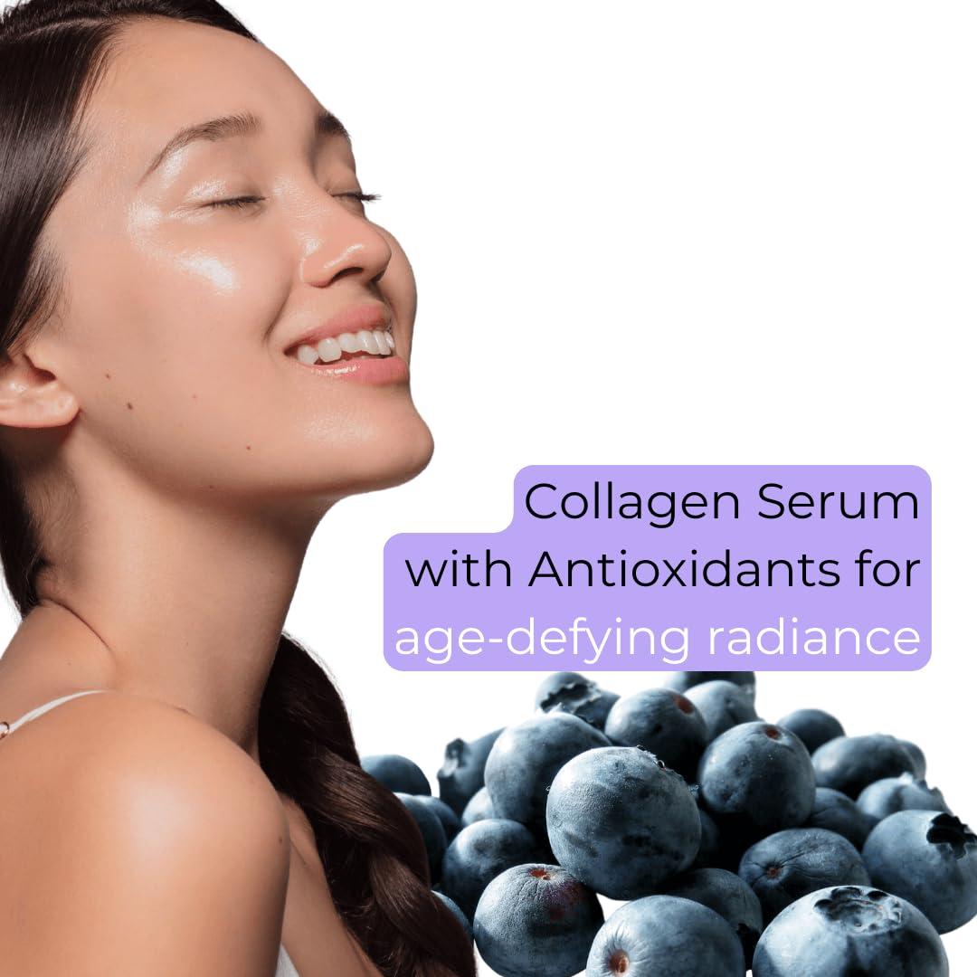 Aurelo Eclat Aurelo Eclat Collagen Serum with Niacinamide & Natural Vitamin C, 30ml Firming Serum for Youthful Radiance & Skin Elasticity