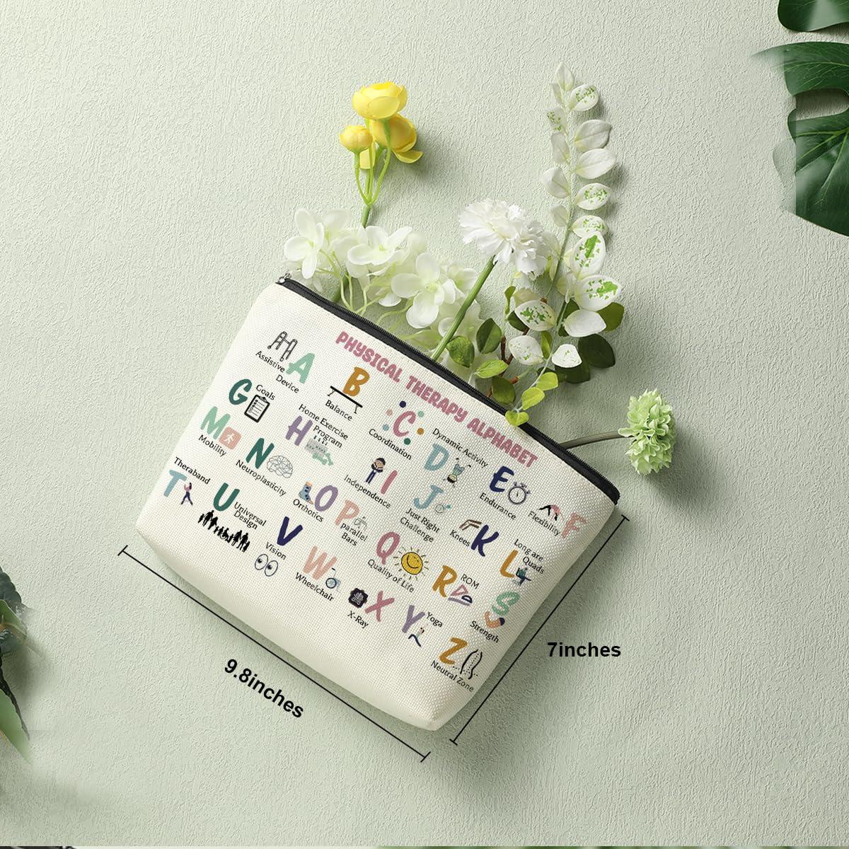 Decohim Decohim Occupational Therapy Gifts Therapist Gifts PT Month Thank You Retirement Gifts for Women Her Coworkers Friends Physical Therapy Gifts Makeup Bag for PT PTA OT Gift