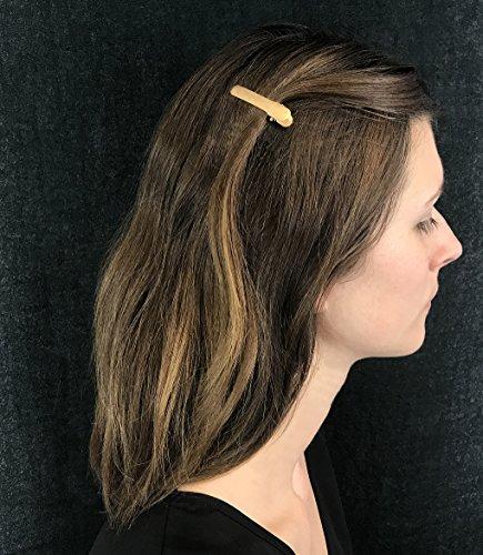 Ficcare Ficcare Ficcaritos Hair Clip Pair in Matte Gold Plated