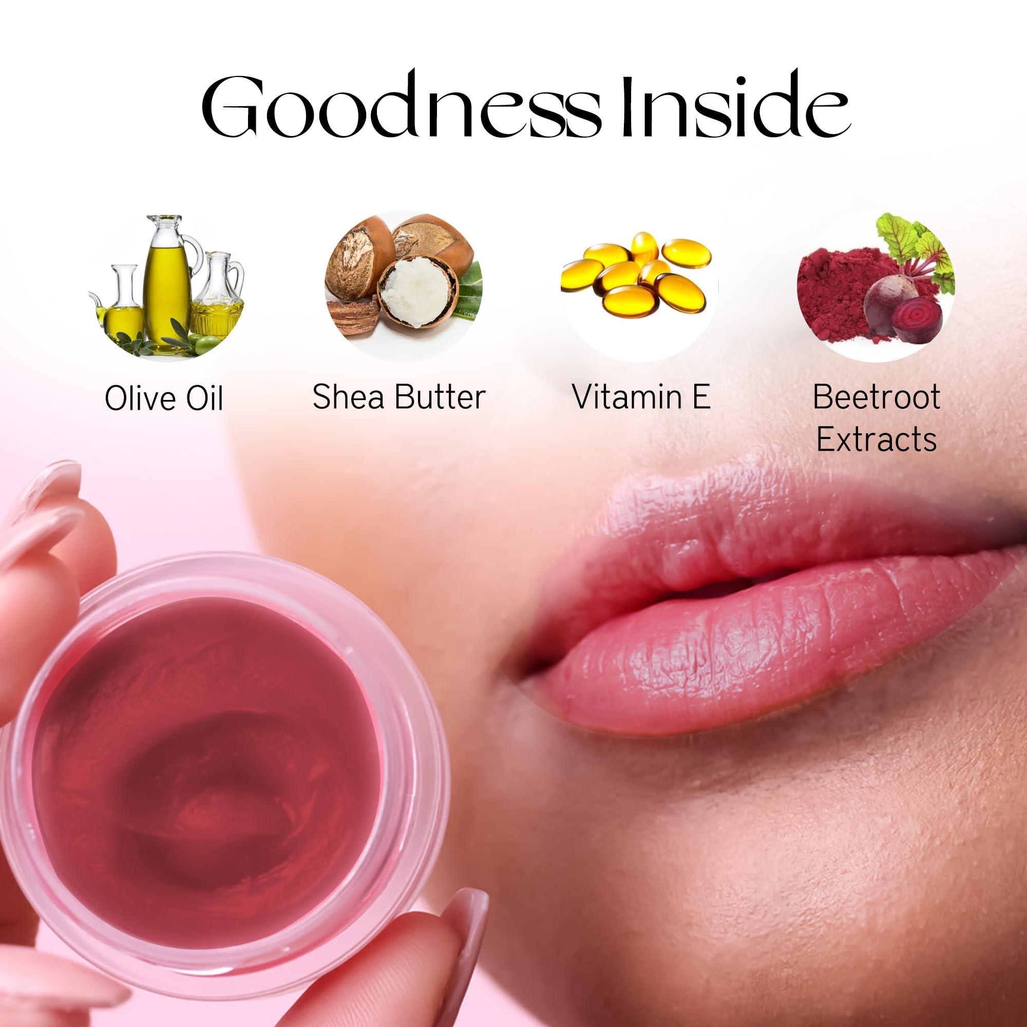 NOURISH MANTRA Nourish Mantra Beetroot Blast Lip Balm with SPF | Made with Olive oil, Shea Butter, Vitamin E and Avocado Oil | For Dry, Chapped & Dark Lips | Best for Both Women and Men | 12g (Pack of 3, Beetroot)