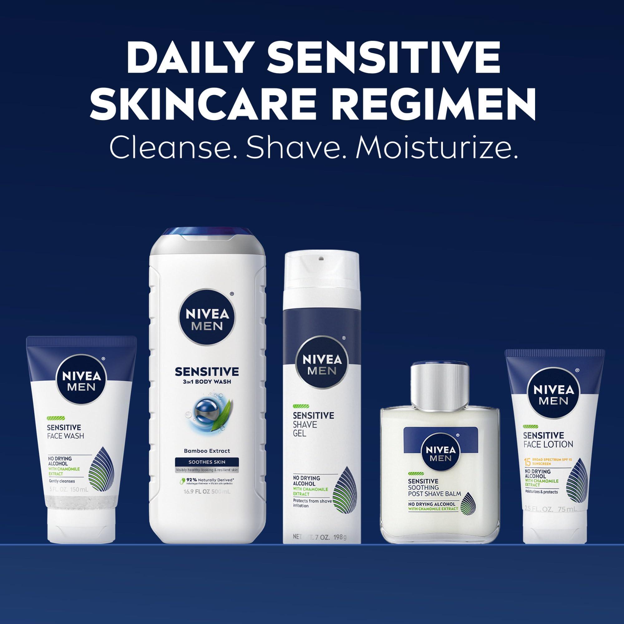 Nivea Men NIVEA MEN Complete Collection Skin Care Set for Sensitive Skin, 5 Piece Set