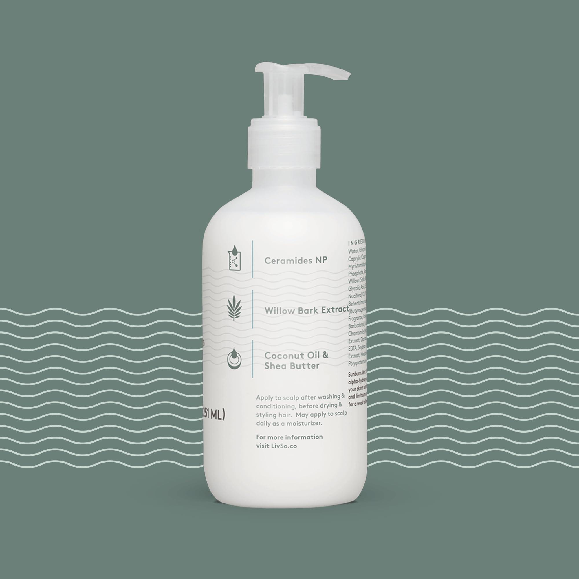 LivSo LivSo Moisturizing Scalp Lotion - Moisturizes Hair & Scalp - Naturally Derived - Fresh Feel - Effective (1 Bottle)