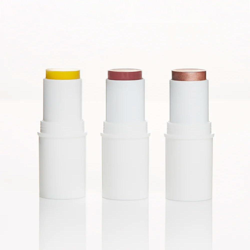 BOOM! by Cindy Joseph BOOM! by Cindy Joseph Boomstick Trio - 3 Pack Boom Makeup Sticks - Blush Stick in Rose Nude, Highlighter Stick & Moisturizer Stick - Multi-Use Vegan Makeup Sticks for Older Women & Mature Skin