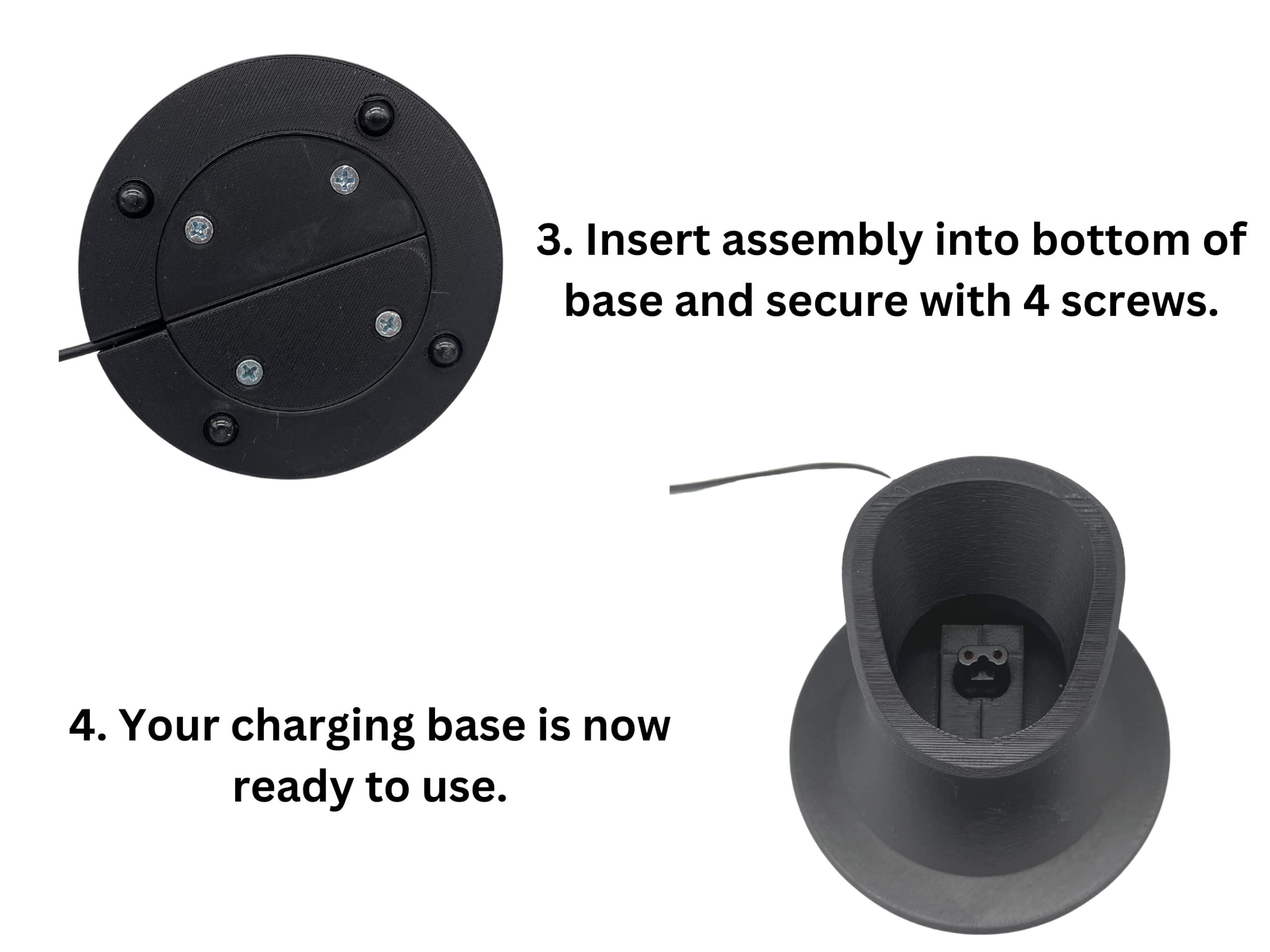 HOYT DESIGN HOYT DESIGN, Charger Stand, Compatible with Philips Norelco S9000 Prestige SP98xx, Base, Cradle, Matte Black (Shaver and Power Cord NOT Included)