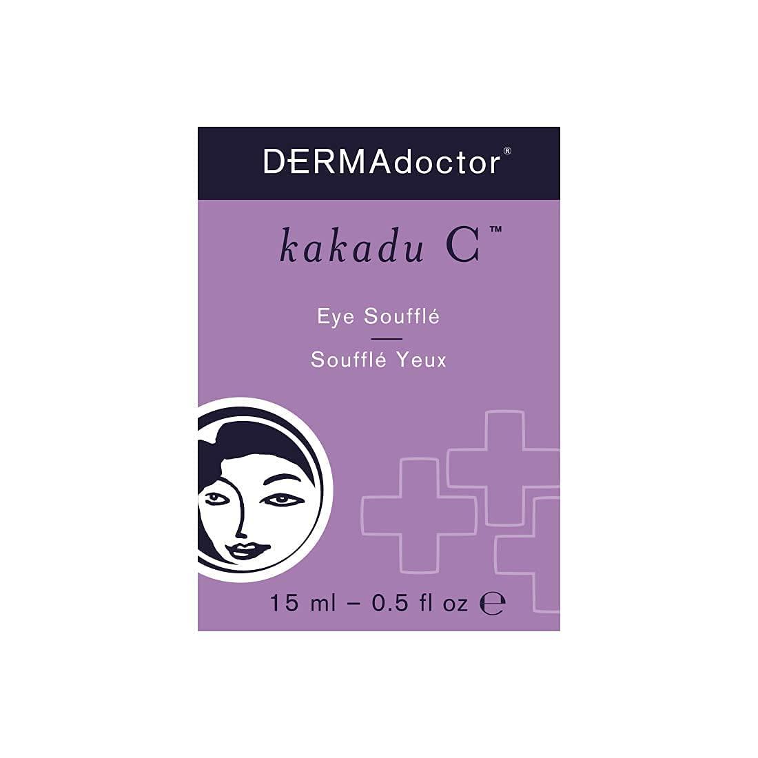 DERMAdoctor DERMAdoctor Kakadu C Dermatologist Formulated Eye Souffle, Vitamin C and Caffeine Eye Cream. Dark Circles Under Eye Treatment and Under Eye Brightener - 0.5 fl oz
