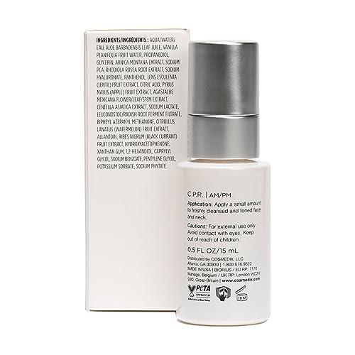 COSMEDIX COSMEDIX CPR Skin Recovery Face Serum for Skin Care - Soothe & Protect Sensitive, Dry Skin - Redness Relief for Face - Hydrating Serum for Facial Care - With Peptides, Rhodiola, Arnica Montana