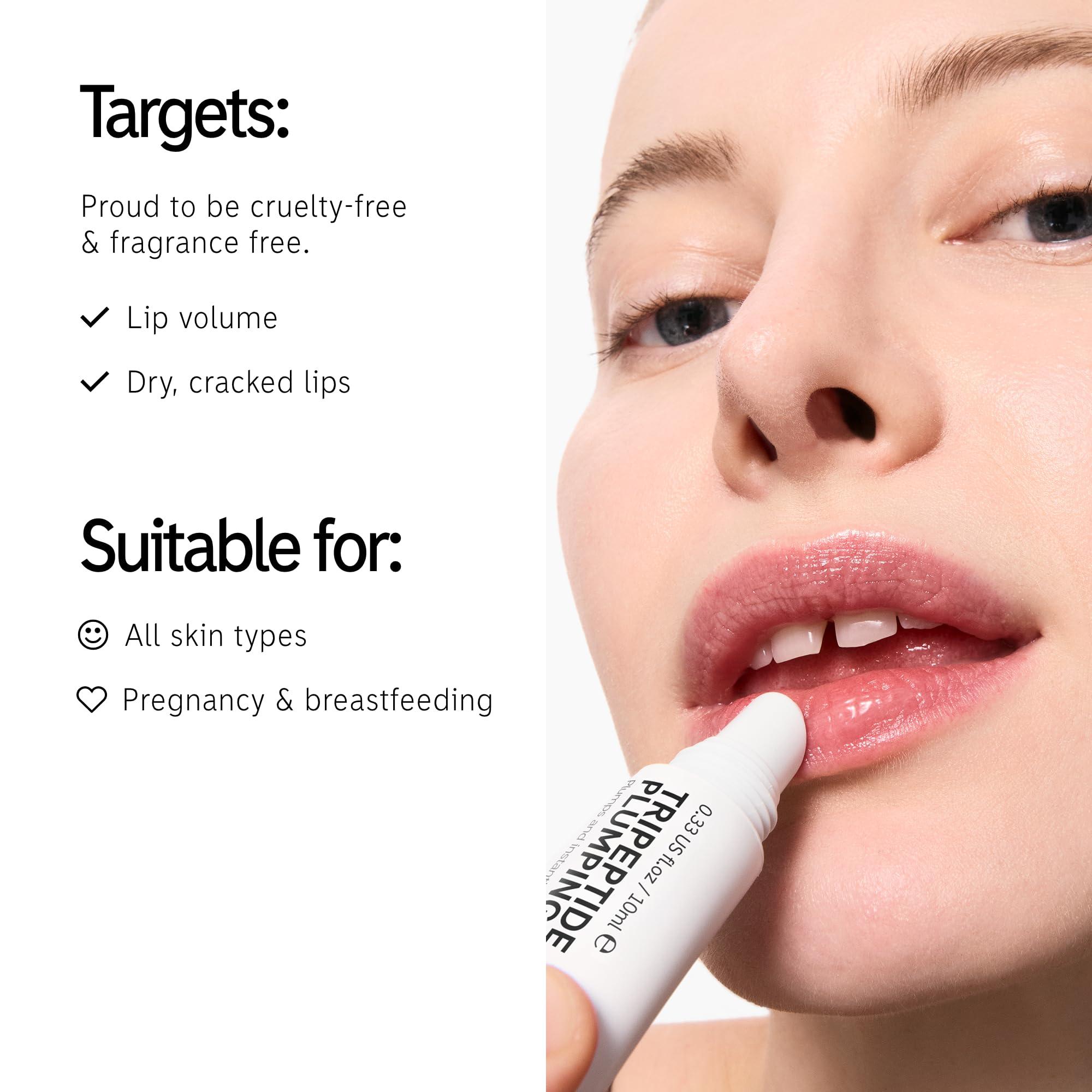 The INKEY List The INKEY List Tripeptide Plumping Lip Balm 10ml, Clinically Proven Plumping Tinted Lip Care, Hydrates Dry Cracked Lips, Vegan & Cruelty Free, Berry Tint