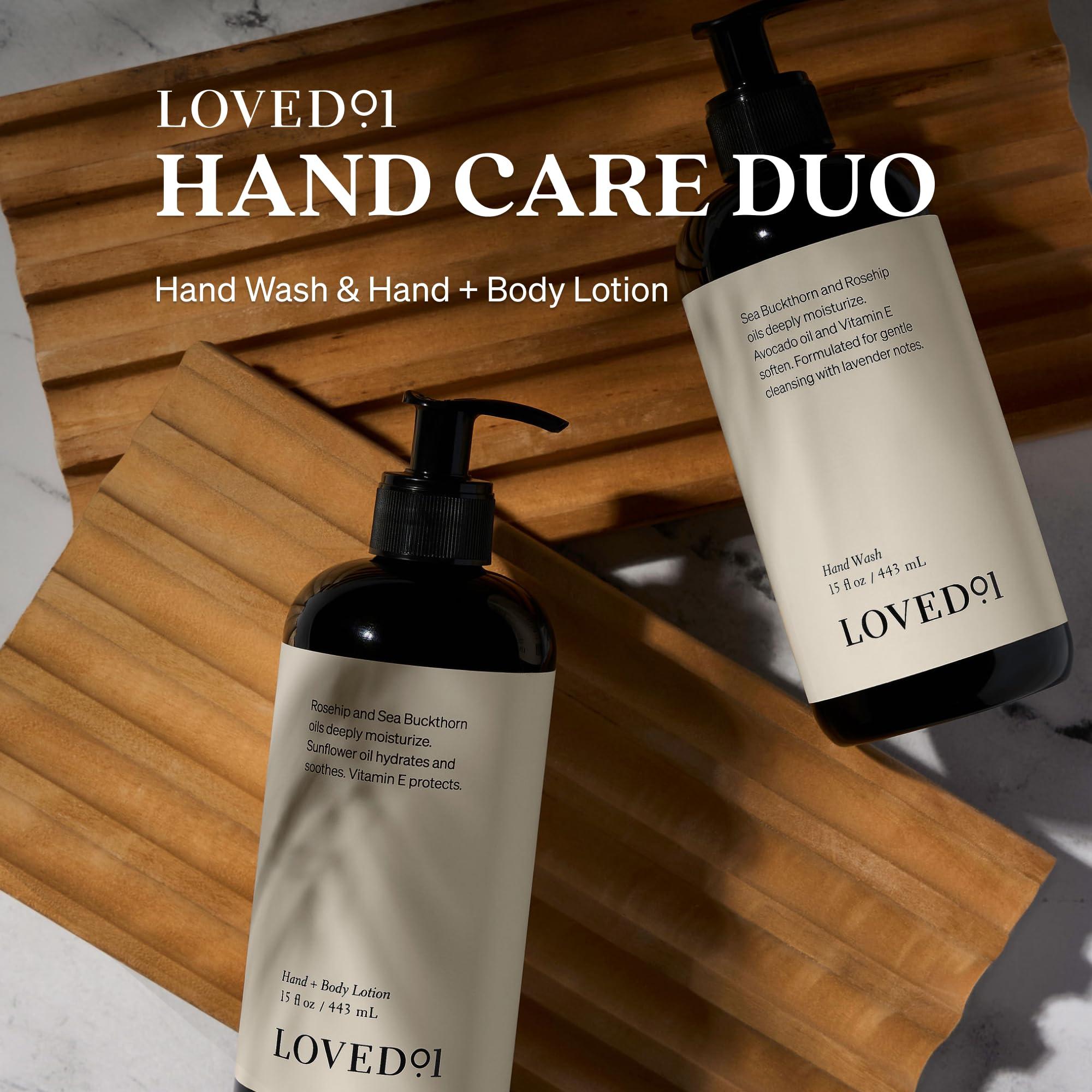 Loved01 Loved01 Hand Care Duo, Oprah\'s Favorite Things, Cleansing & Moisturizing Bundle (15 Oz Hand Wash & 15 Oz Hand & Body Lotion)
