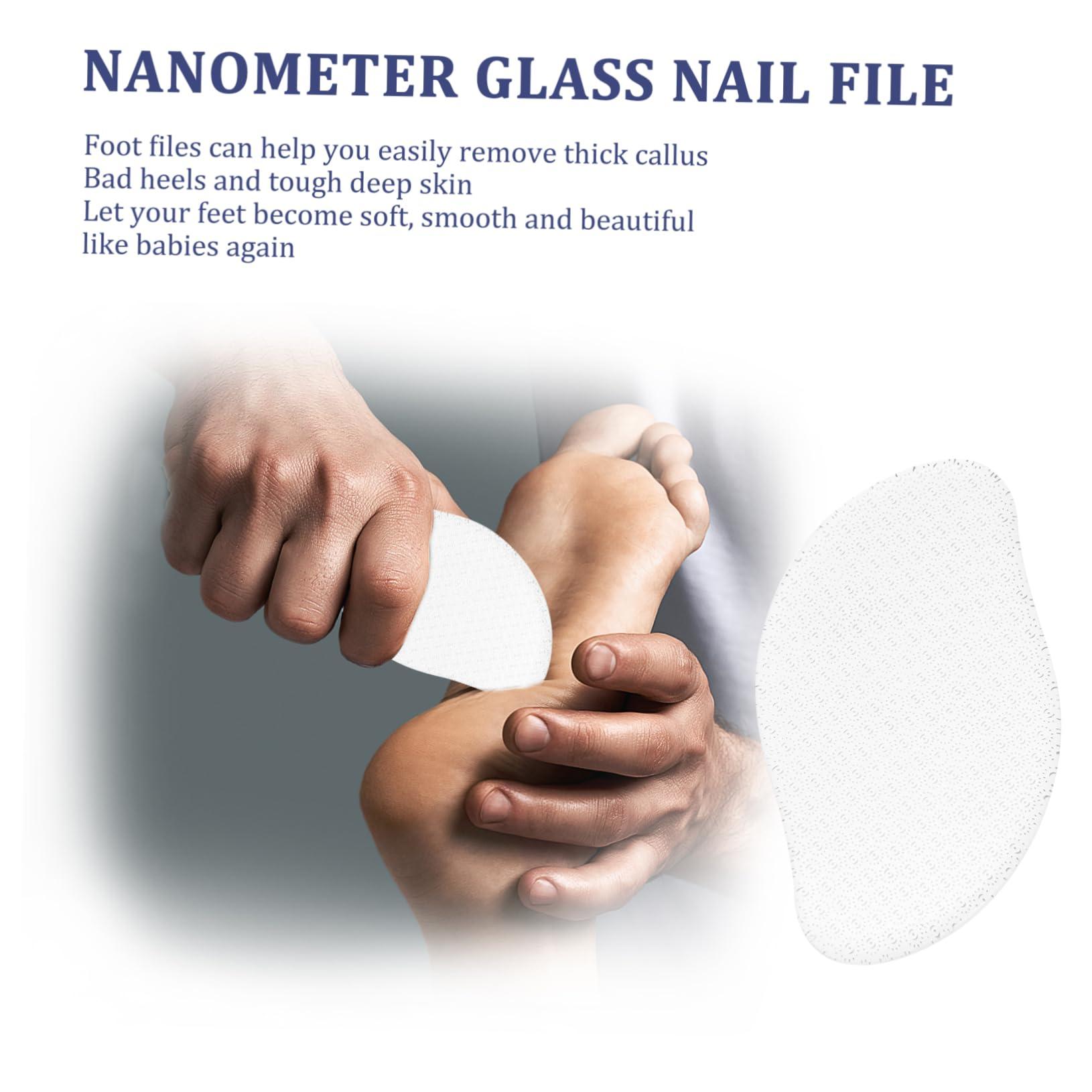 Hemoton Hemoton 2 Pcs Nano Dead Skin File Scraper Pedicure Tools Foot Grinder Foot Dead Skin Remover Foot Sander Foot Exfoliating File Foot Pedicure Tool Foot Remover Surface Epoxy White