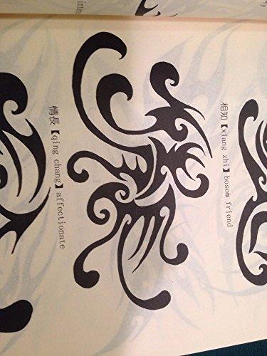 PirateFaceTAT2-Book Chinese Language Tattoo Flash Book Rare Tribal with Meaning TB-043