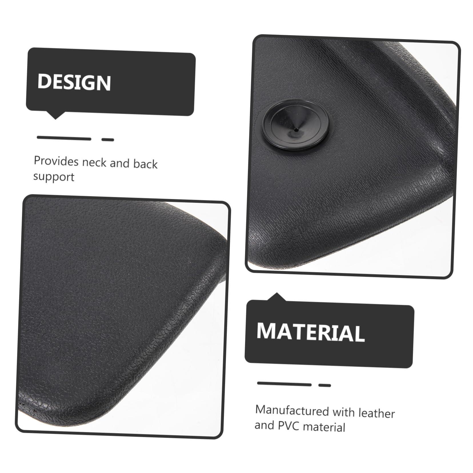 Toddmomy Toddmomy Neck for Bathtub Pillows Water Bathtub Cushion Tubs Shower Portable Relaxing Bathtub Plane Collapsible Bathtub Travel Bathroom Mat Black PVC