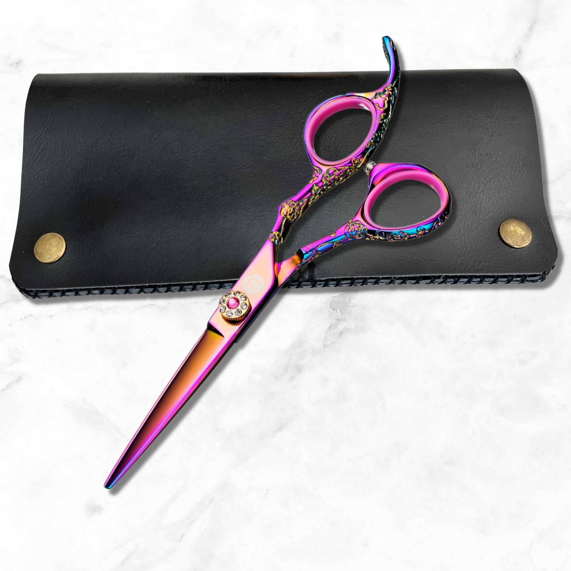 Saki Shears Saki Shears Kohana Professional Pink Hair Cutting Scissors - Sharp Hairdresser Shears With Pink Titanium Finish - Japanese 440C Steel