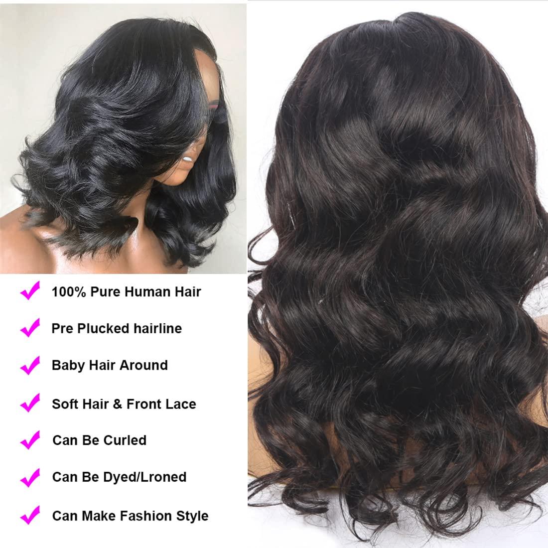 WIGMY Wear and Go Glueless Wigs Human Hair Body Wave Lace Front Wigs 13X4 HD Undetectable
